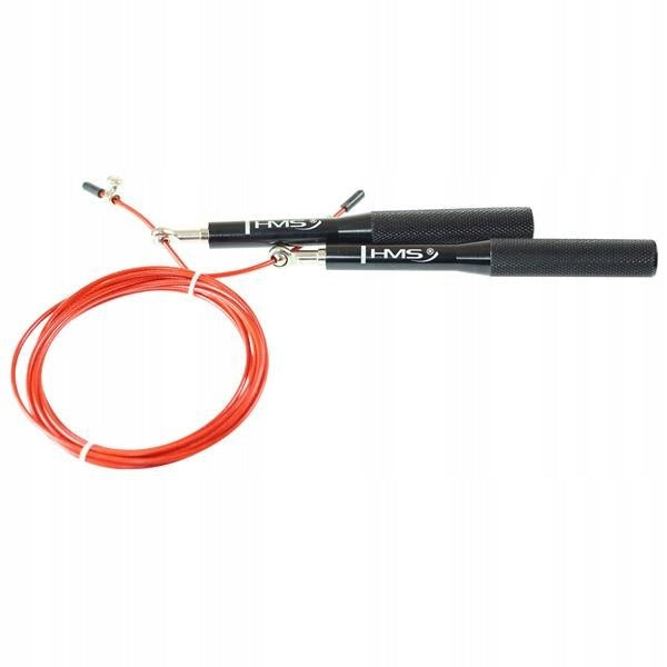 Quick Jump Rope HMS Red Black Aluminum 300CM For Crossfit Training Packaging status original