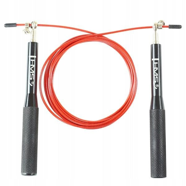 Quick Jump Rope HMS Red Black Aluminum 300CM For Crossfit Training