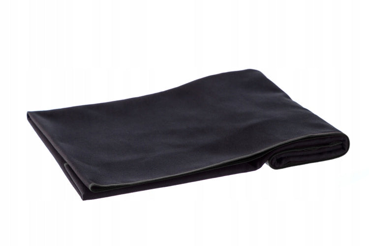 Quick-drying microfiber towel 210 g/m2 50x40 black for gym Poland Brand no brand