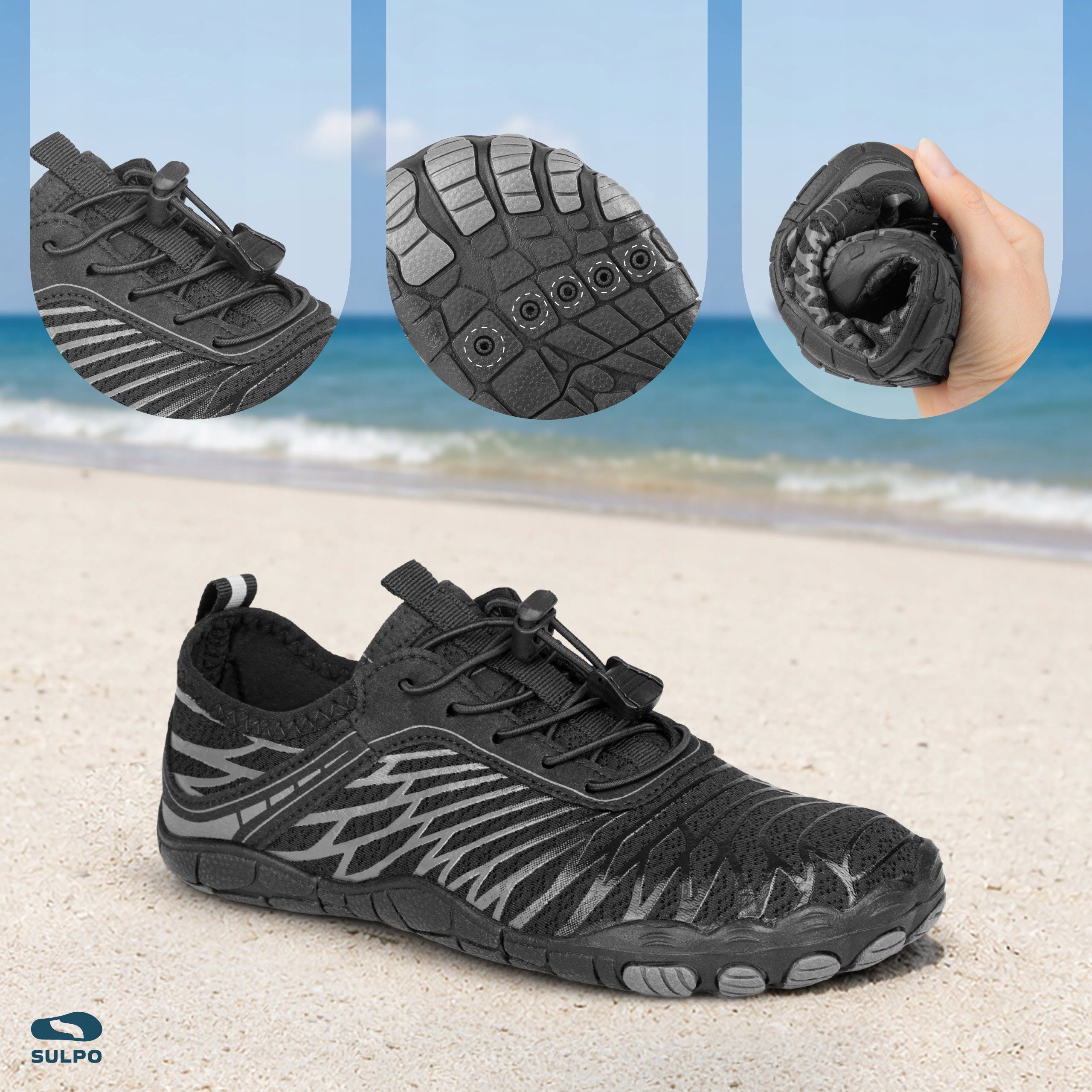 Quick-drying snorkeling shoes for rocky ground 44 Brand no brand