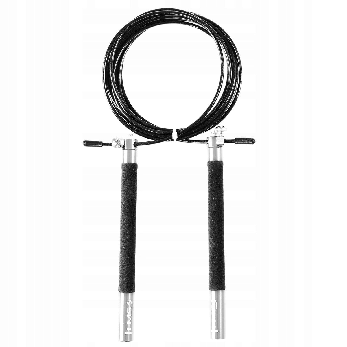 Quick jump rope SK54 black and silver HMS Rope length 300 cm
