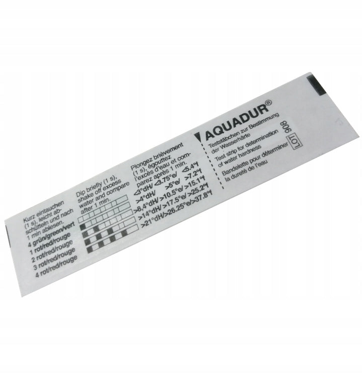 Quick tester water hardness test INSTRUCTION PL Brand Aquadur