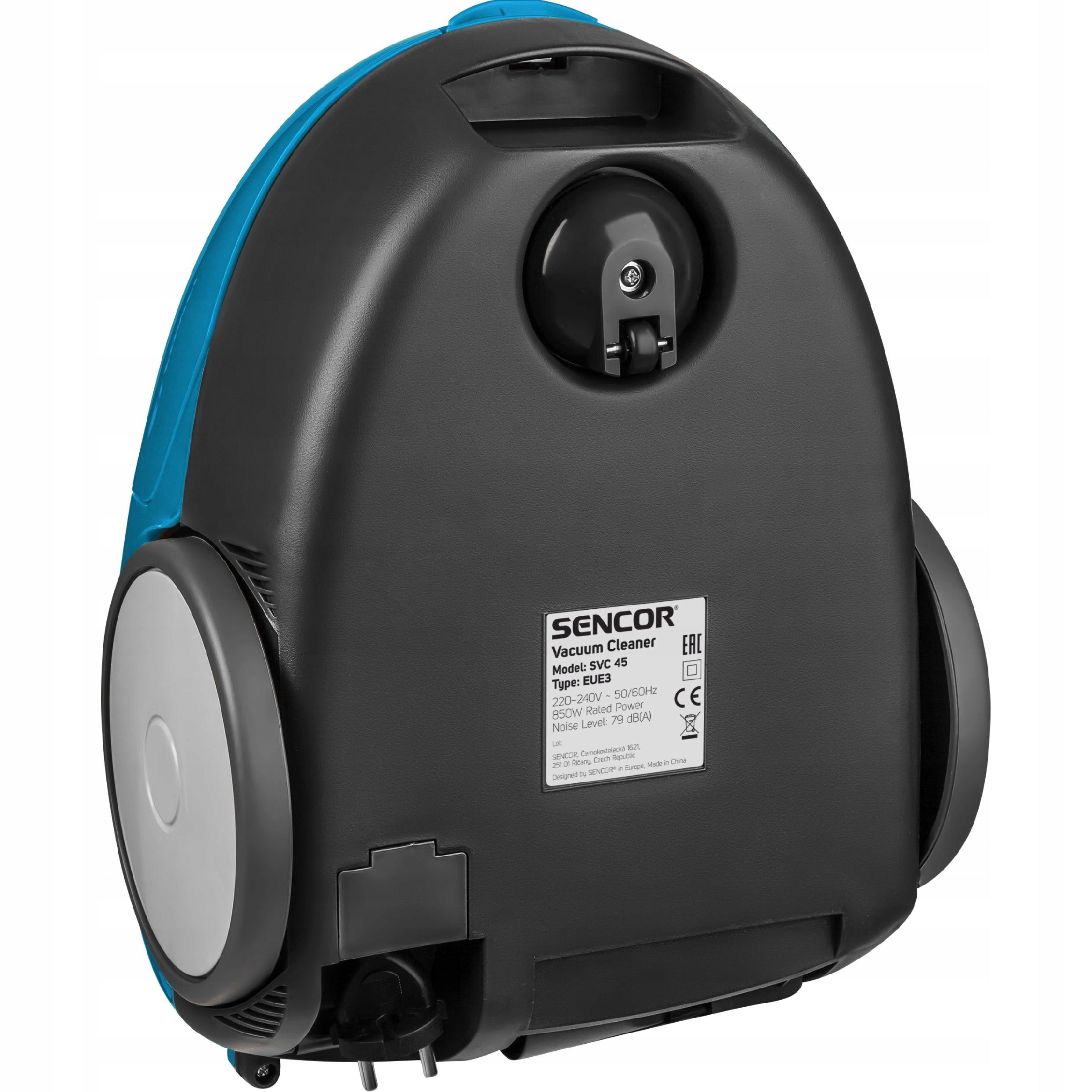 Quiet Lightweight Bagged Vacuum Cleaner 850W 1,5L 79dB Blue Sencor SVC 45BL-EUE3 Manufacturer code SVC 45BL-EUE3