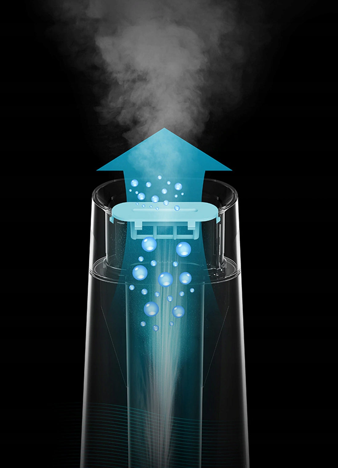 Quiet Ultrasonic Air Humidifier Deerma Ld220 With Remote Control 4l Cone Dominant color white