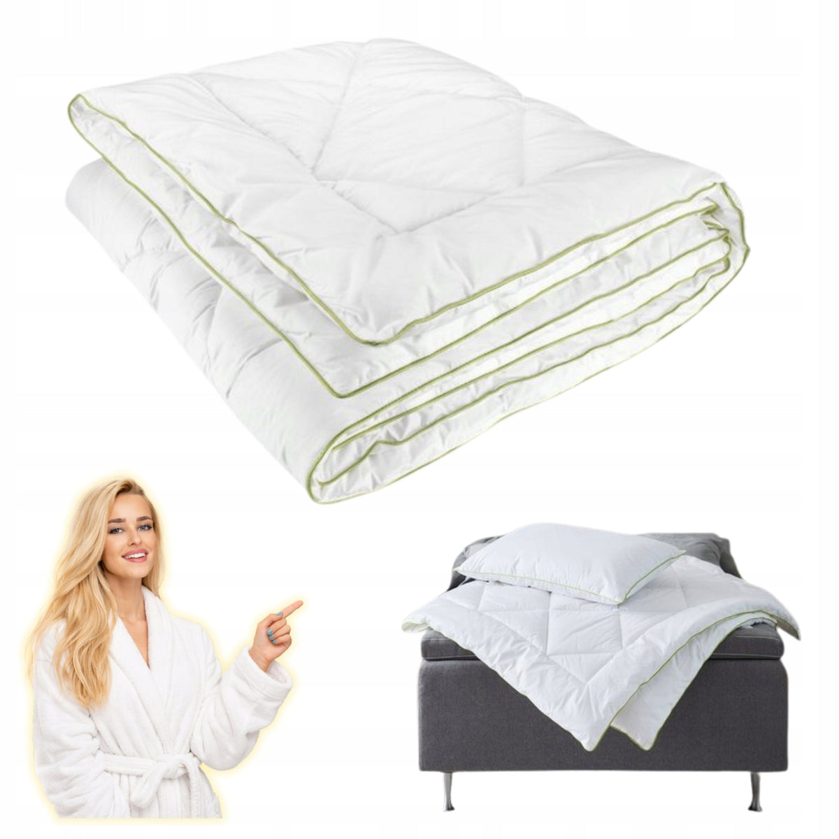 Quilt 135x200 KRONBORG PUTTEGGA WARM with Synthetic Insert SOLID
