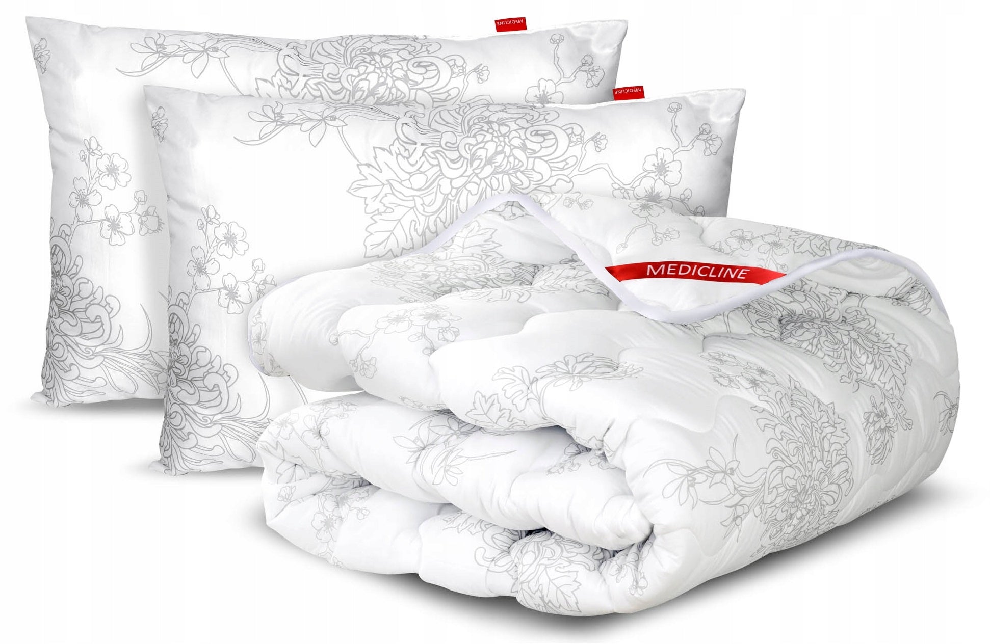 Quilt and 2 Pillows 70x80 + 160x200 cm Year-round Anti-Allergic Quilted Brand no brand