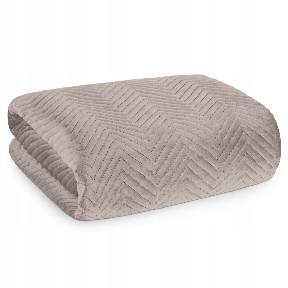 Quilted Bedspread 220x240 for Bed Sofa Velour Decorative Sofia Beige Packaging status original