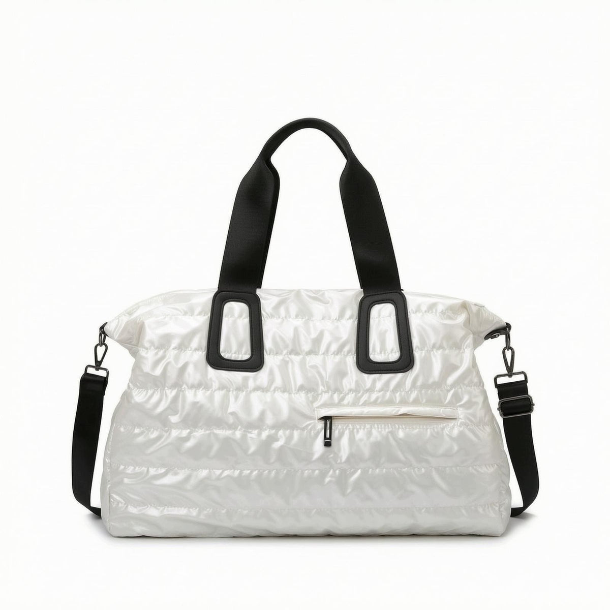 Quilted Duffel Bag Soft Puffer Duffle Bag Versatile for Weekend Trips
