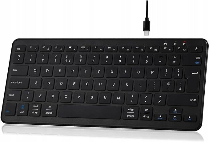 Qulose Wireless Bluetooth Keyboard, Rechargeable, Type-C, QWERTZ