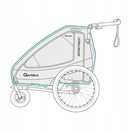 Qupa 1 Sportrex 1 Bicycle Trailer Rain Cover EAN (GTIN) 4260204180540