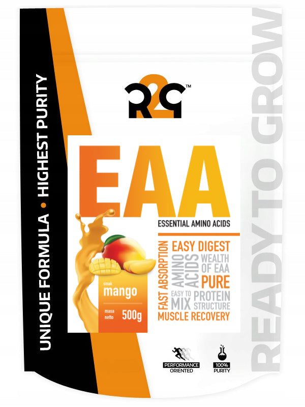 R2G Amino EAA Amino Acids Complex Regeneration Muscle Mass 500g Mango