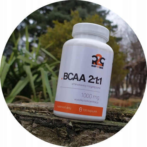 R2G BCAA 2:1:1 1000mg Strong Amino Acids 10 days - 100 kaps Expiration date at least six months from the date of purchase