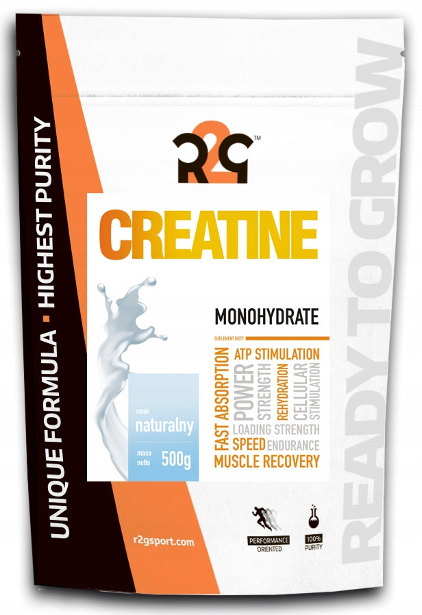 R2G Creatine Monohydrate Creatine Regeneration Weight 500g Natural