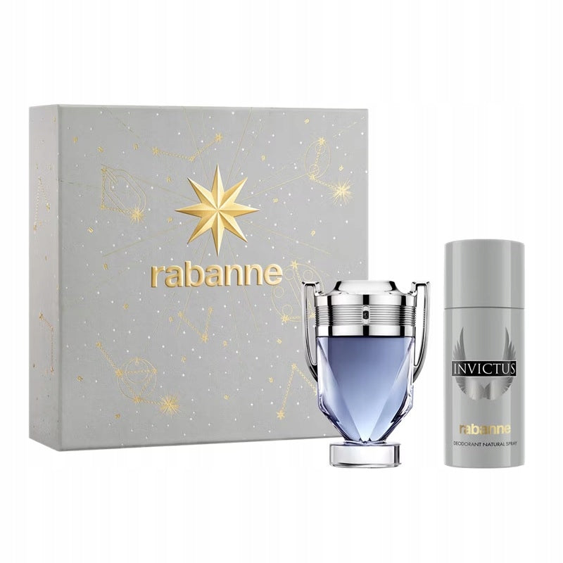 RABANNE INVICTUS EDT 100ml SPRAY + DEODORANT 150ml SPRAY