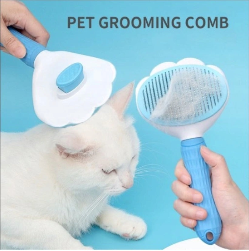 RABBIT CAT DOG HAIR COMBING BRUSH SELF-CLEANING PAW