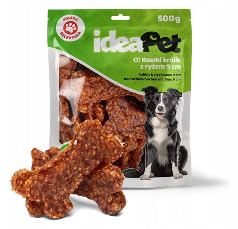 RABBIT CUBES WITH RICE 500G IDEAPET DOG TREAT