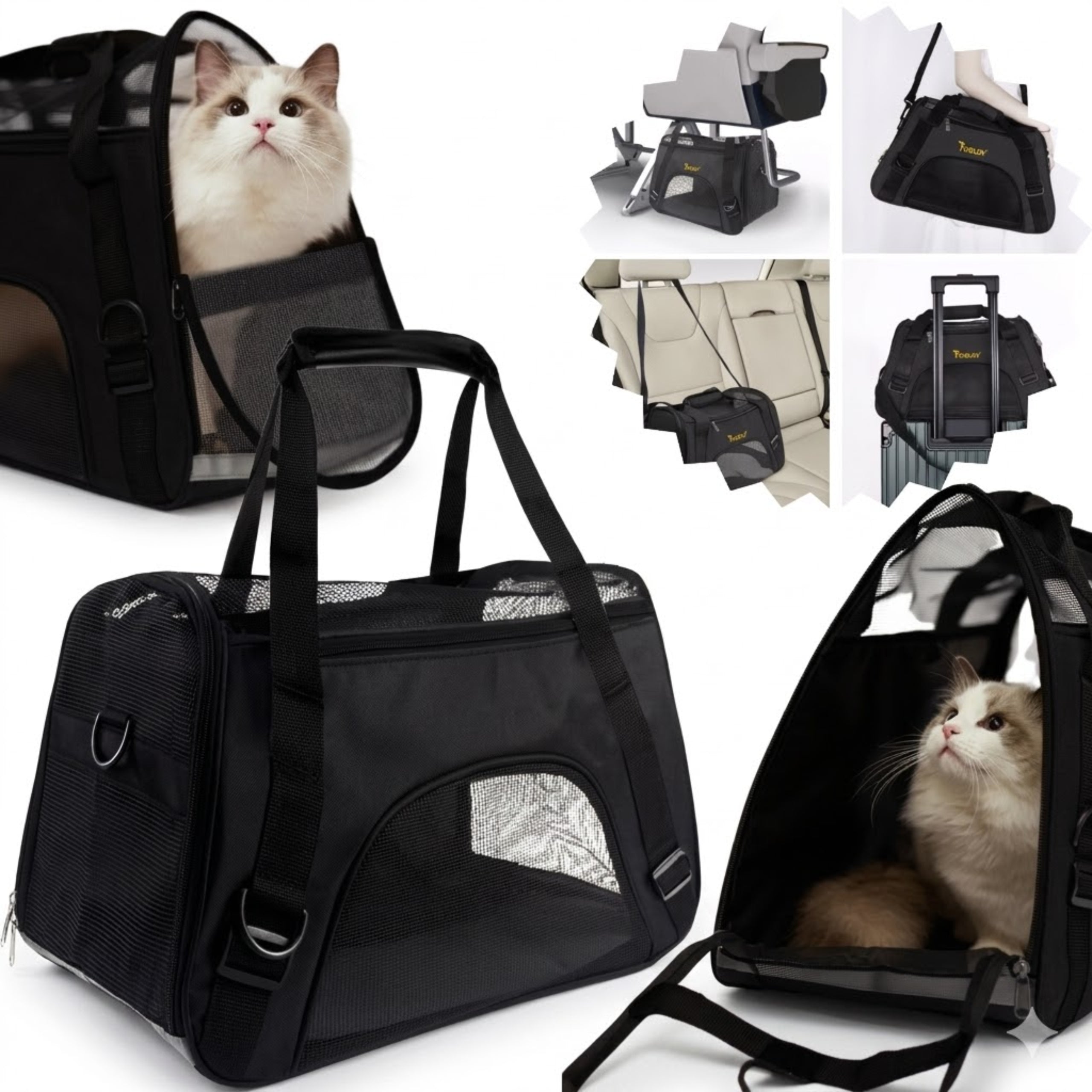 RABBIT DOG CAT TRANSPORTER CARRYING BAG SHOULDER HOLDER PLAYPEN