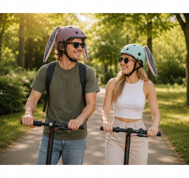 RABBIT EARS bicycle helmet ornament for bike scooter ski Velcro Manufacturer no brand