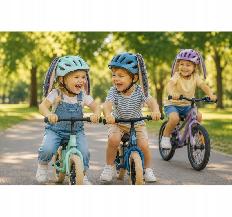 RABBIT EARS bicycle helmet ornament for bike scooter ski Velcro Packaging status original