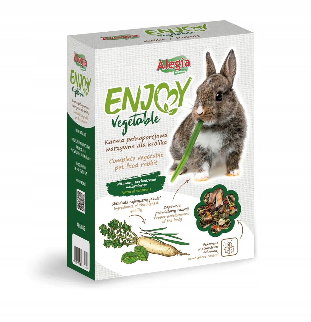 RABBIT FOOD LAGOMORPH 600G COMPLETE NAT VEGETABLES TEETH