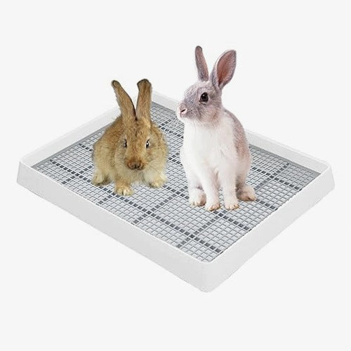 RABBIT LITTER BOX LARGE TRAINING PLASTIC EASY TO CLEAN