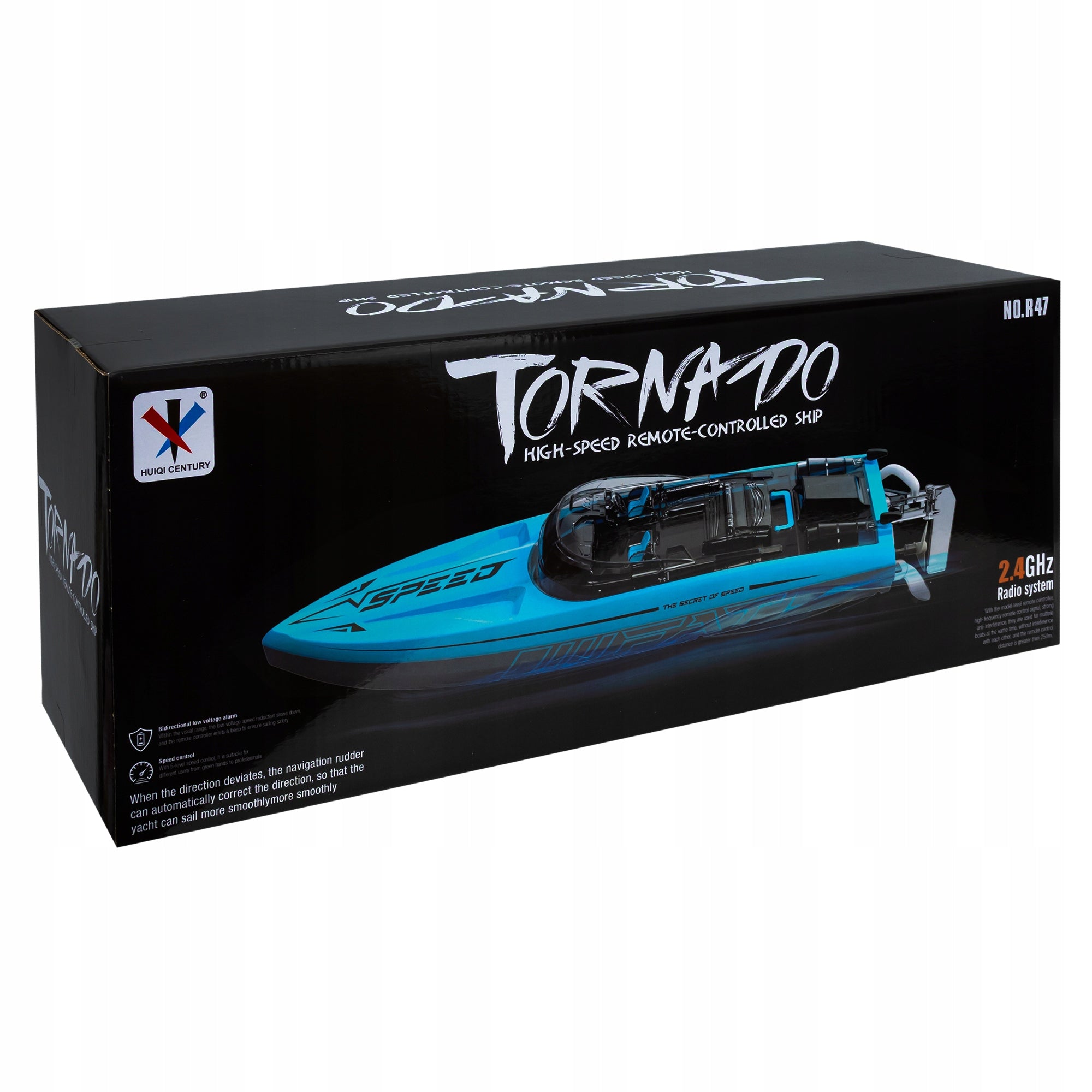 RACING MOTORBOAT REMOTE CONTROLLED TORNADO BOAT FAST 65 km/h 50m PILOT EAN (GTIN) 5906708101948