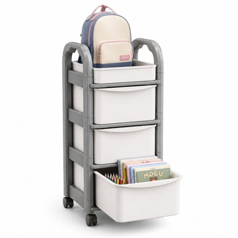 RACK ON WHEELS 3 DRAWERS ORGANIZER CABINET 54,7 X 24,5 X 33,5 CM Brand no brand