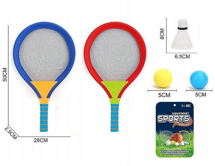 RACKETS 50CM BADMINTON PADDLES SHUTTLECOCK BADMINTON BALLS Manufacturer code GR6089