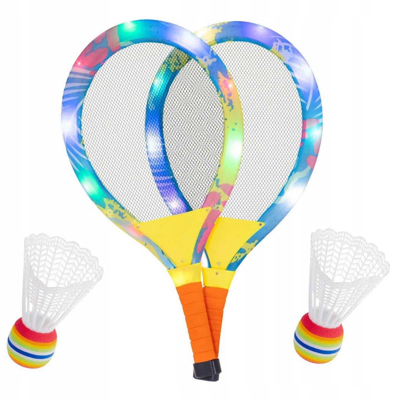 RACKETS PADDLES BABINGTON WITH DARTS TENNIS RACKETS GLOWING BADMINTON LE