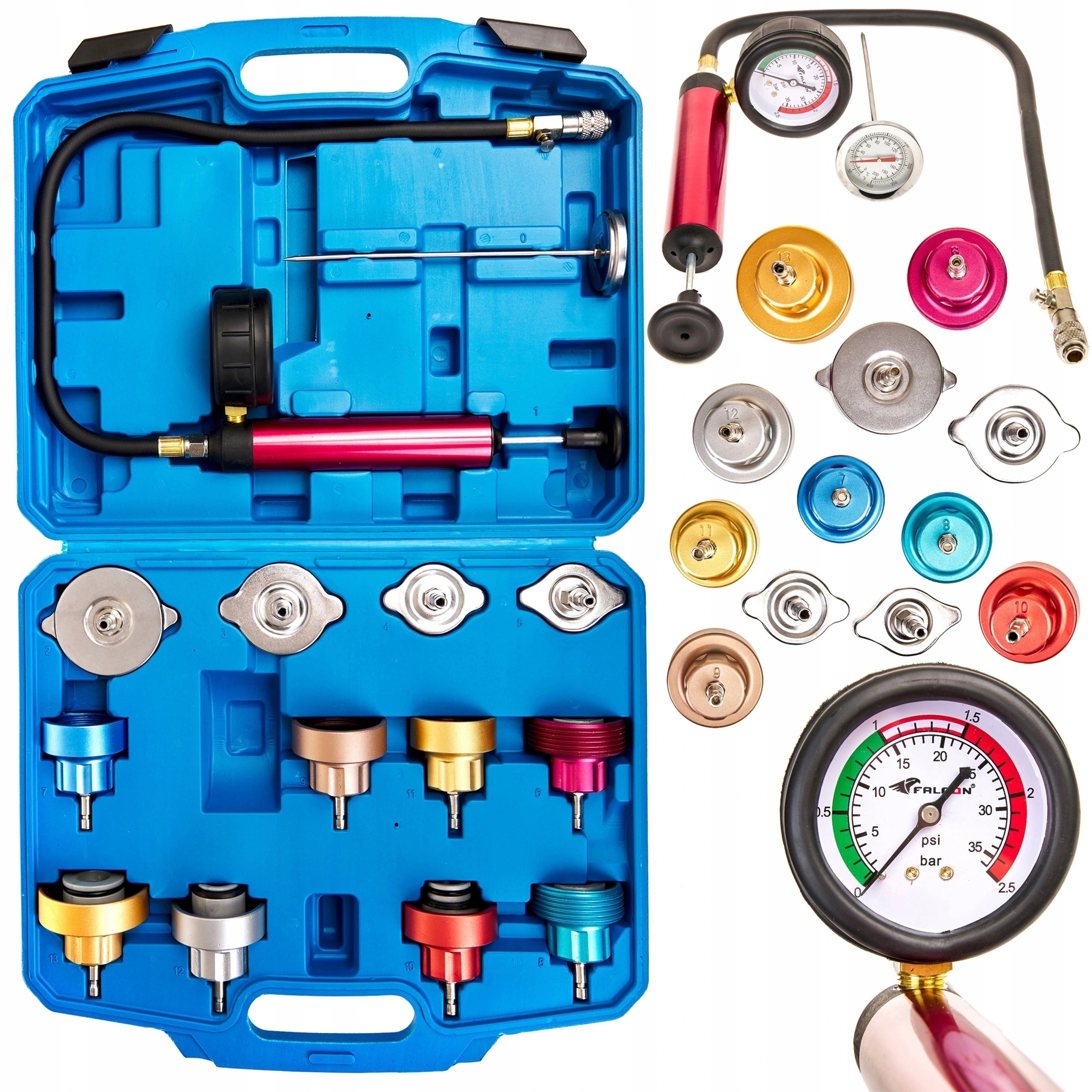 RADIATOR LEAK TESTER 27EL PRESSURE SET FLUID CHANGE