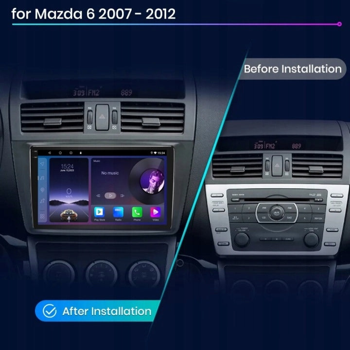RADIO 2DIN ANDROID 13 MAZDA 6 (GH) 2008-2015 ANDROID AUTO CARPLAY 4G/64GB Model Mazda 6 Android AUTO / CarPlay / 4GB+64GB