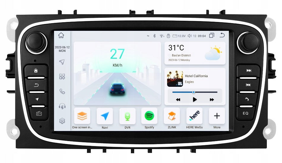 RADIO 2DIN NAVIGATION ANDROID FORD CONNECT FOCUS II S-MAX GALAXY MK4 Model 8SMD09FOCUS7001B