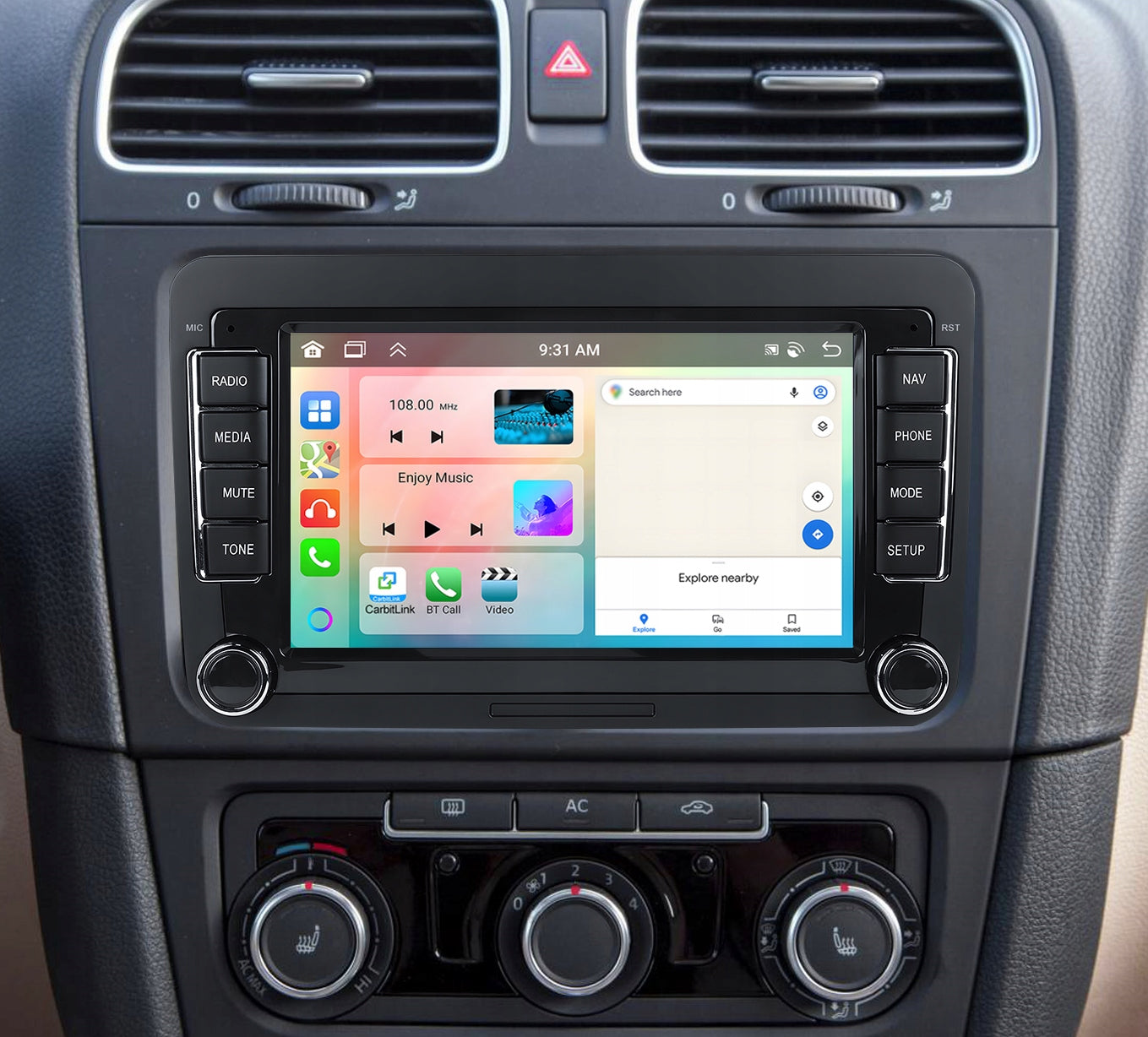 RADIO 6GB RAM FOR VOLKSWAGEN SEAT SKODA PASSAT B6 B7 GOLF 5 V 6 WIFI ANDROID Packaging status original