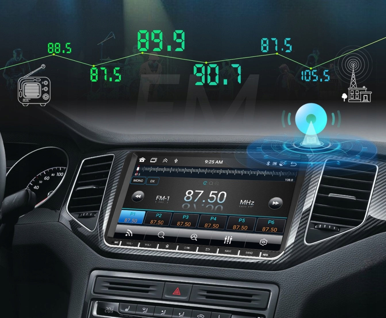 RADIO 9'' 4GB/64GB ANDROID 15 GOLF V VI PASSAT B6 B7 SEAT SKODA VOLKSWAGEN Manufacturer code RADIO NAWIGACJA CARPLAY ANDROID AUTO WIFI RDS