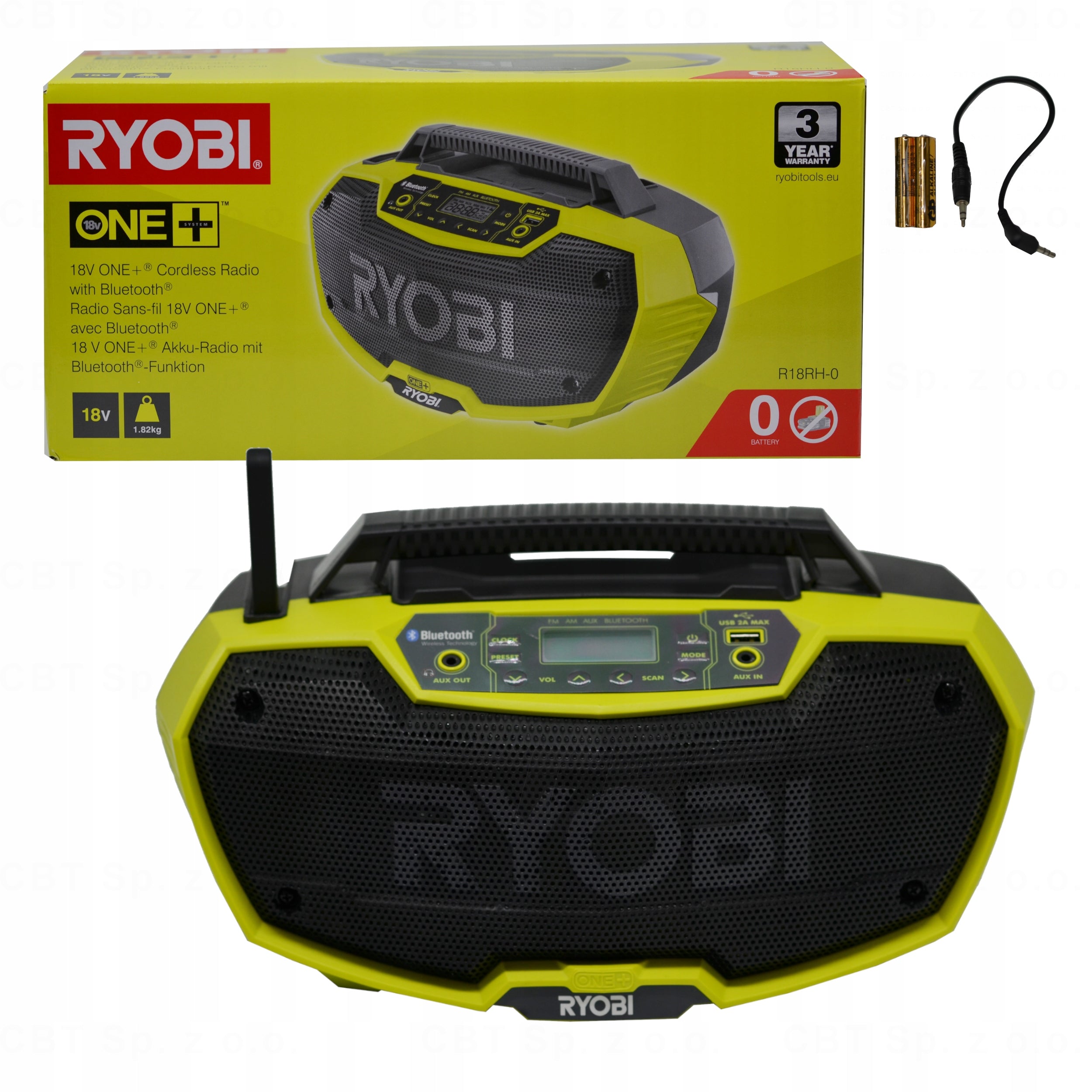 Ryobi ONE + Batterieradio 18V 
