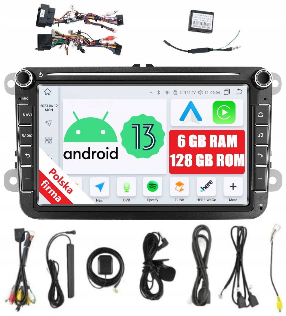 RADIO ANDROID VW GOLF V 5 VI 6 PASSAT B6 B7 CC POLO V TIGUAN I TOURAN I EOS