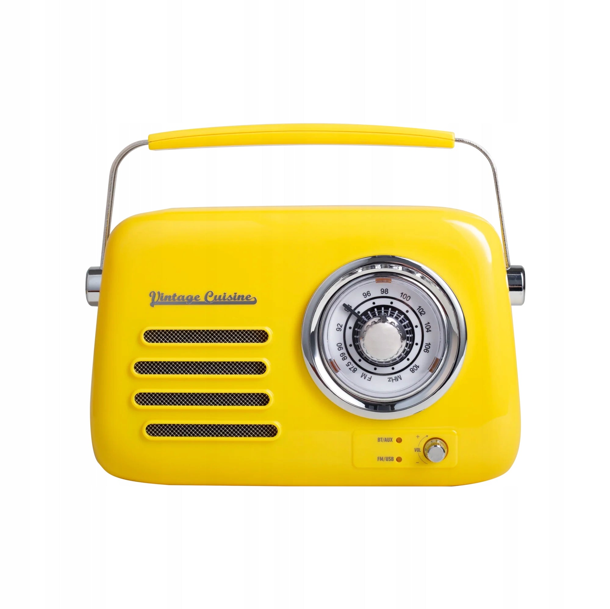 RADIO BLUETOOTH SPEAKER FM Retro Vintage Cuisine finish flash - yellow