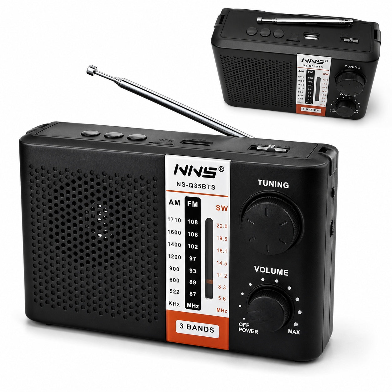 RADIO FM PORTABLE TOURIST HANDHELD KITCHEN CONSTRUCTION BATTERY OPERATED