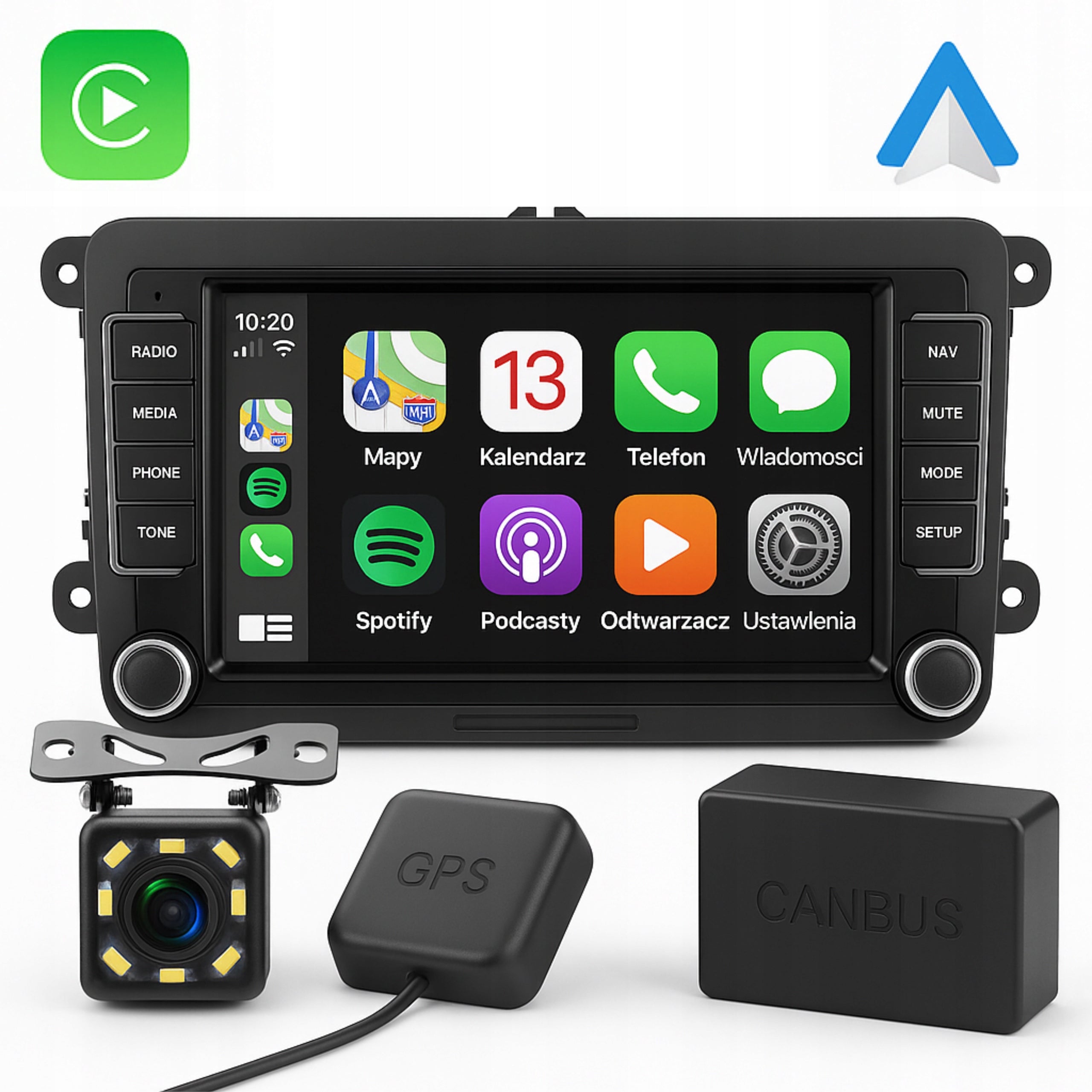 RADIO FOR VOLKSWAGEN SEAT SKODA VW PASSAT B6 B7 GOLF 5 V 6 VI ANDROID WIFI