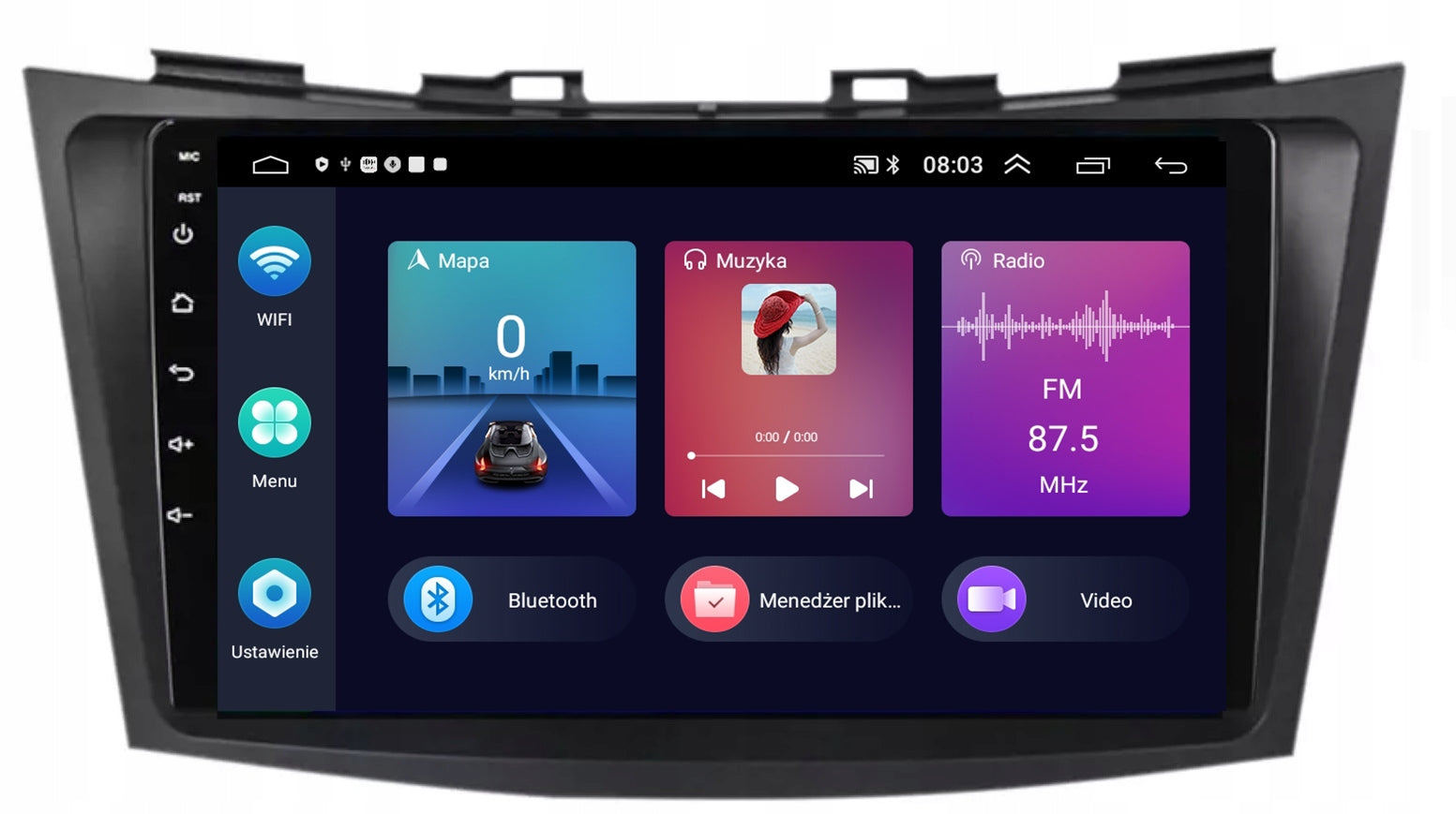 RADIO GPS ANDROID NAVIGATION BT SUZUKI SWIFT 2011-2015 CARPLAY 4GB 64GB