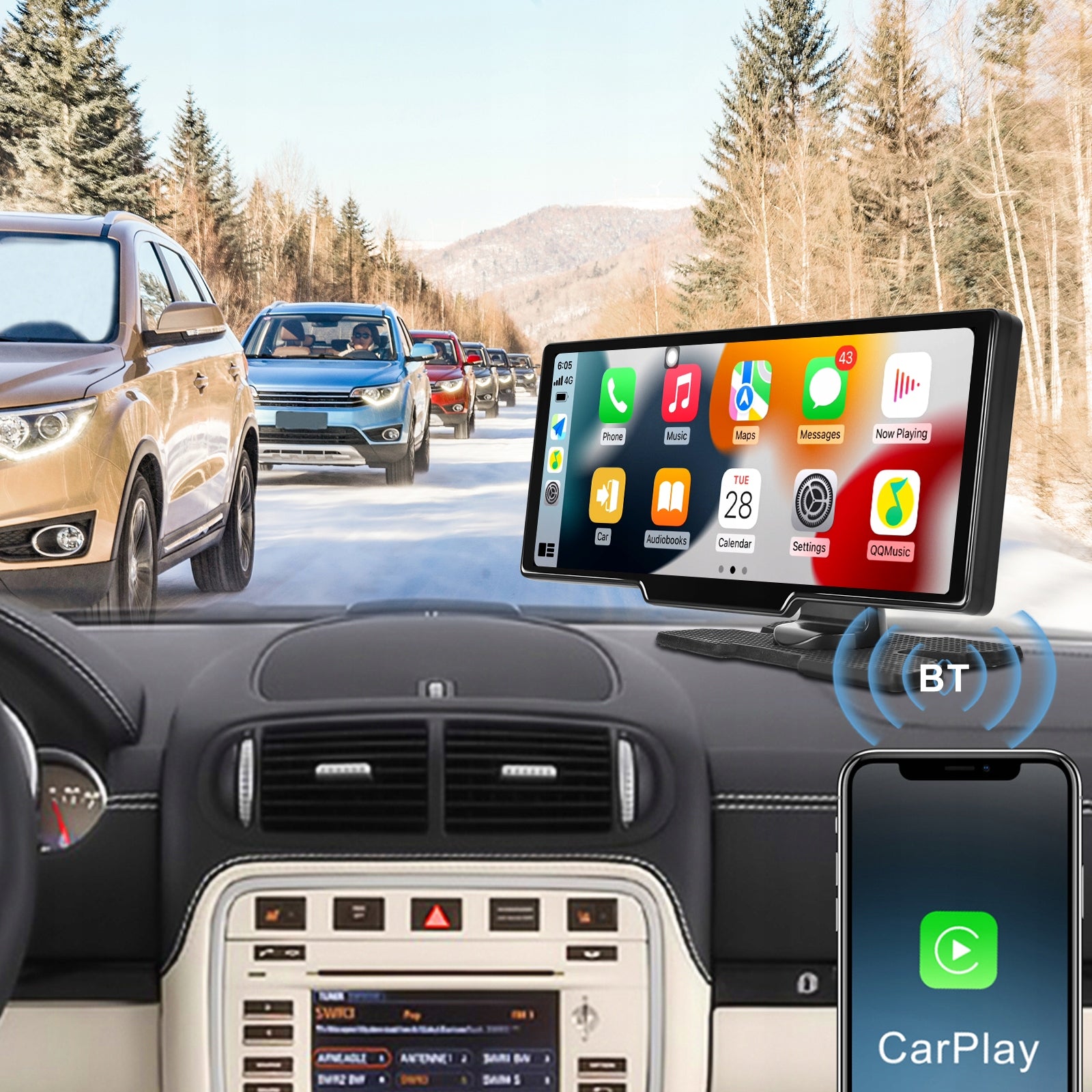 RADIO MULTIMEDIA STATION MONITOR ANDROID AUTO APPLE CARPLAY ANDROID 13 Packaging status original
