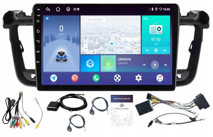 RADIO NAVIGATION ANDROID CARPLAY PEUGEOT 508 4GB 64GB SIM