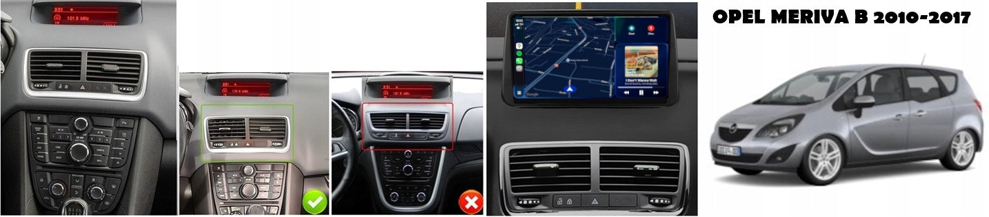 RADIO NAVIGATION CARPLAY GPS ANDROID OPEL MERIVA B 2010-2017 4GB 64GB SIM Brand Projack