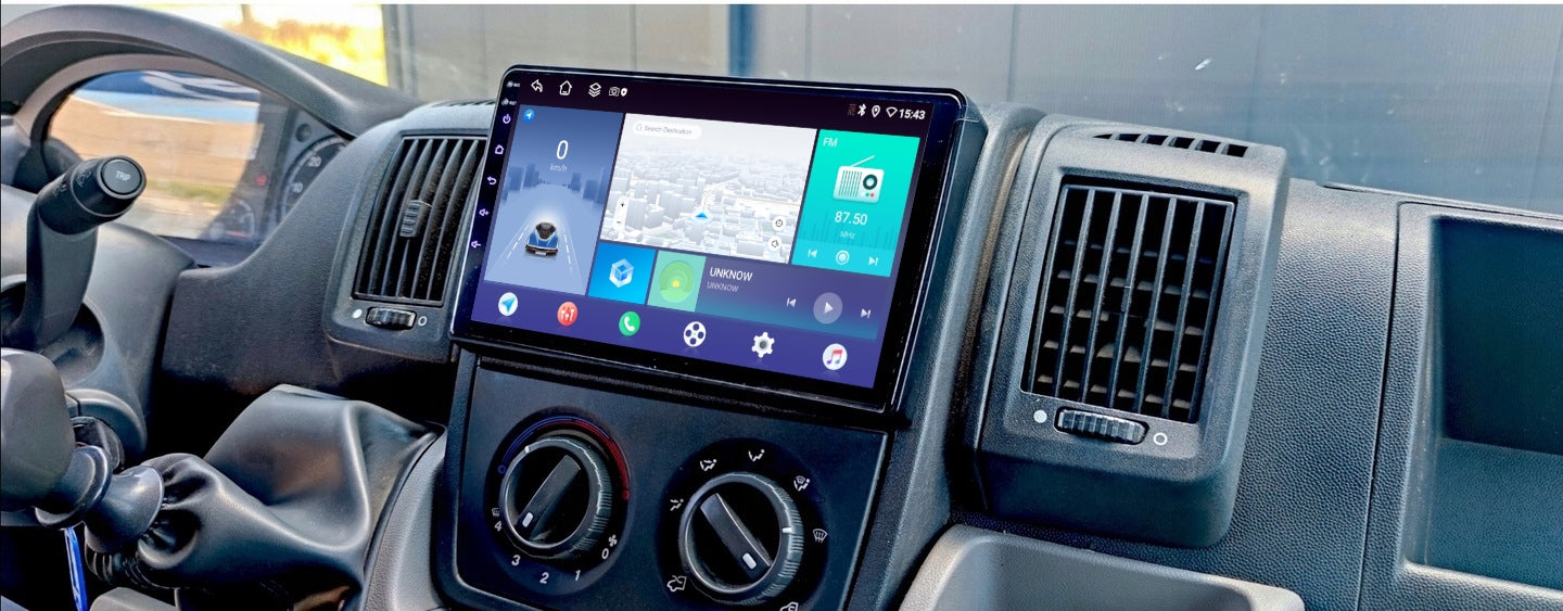 RADIO NAVIGATION CARPLAY GPS ANDROID PEUGEOT BOXER 2006-2015 4GB 64GB SIM Manufacturer code M400