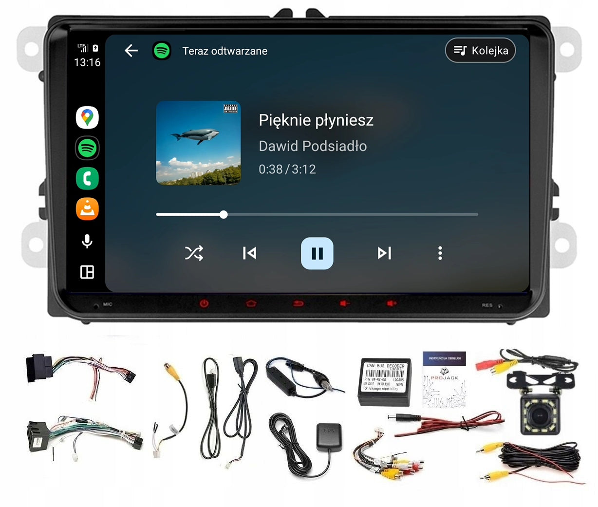 RADIO NAVIGATION GPS ANDROID VW SHARAN 2010-2022 WIFI USB CARPLAY 2GB 64GB