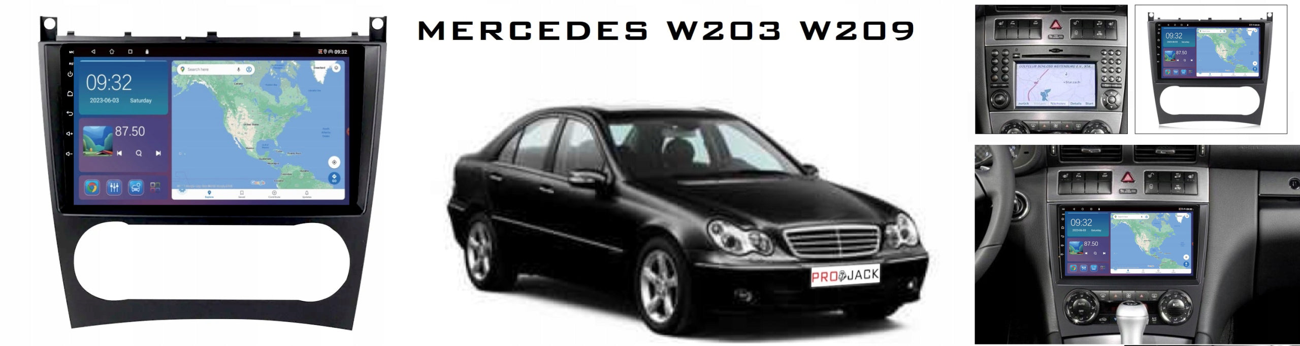 RADIO NAVIGATION GPS MERCEDES W203 W209 WIFI CARPLAY BT USB 4GB 64GB Manufacturer code Q8