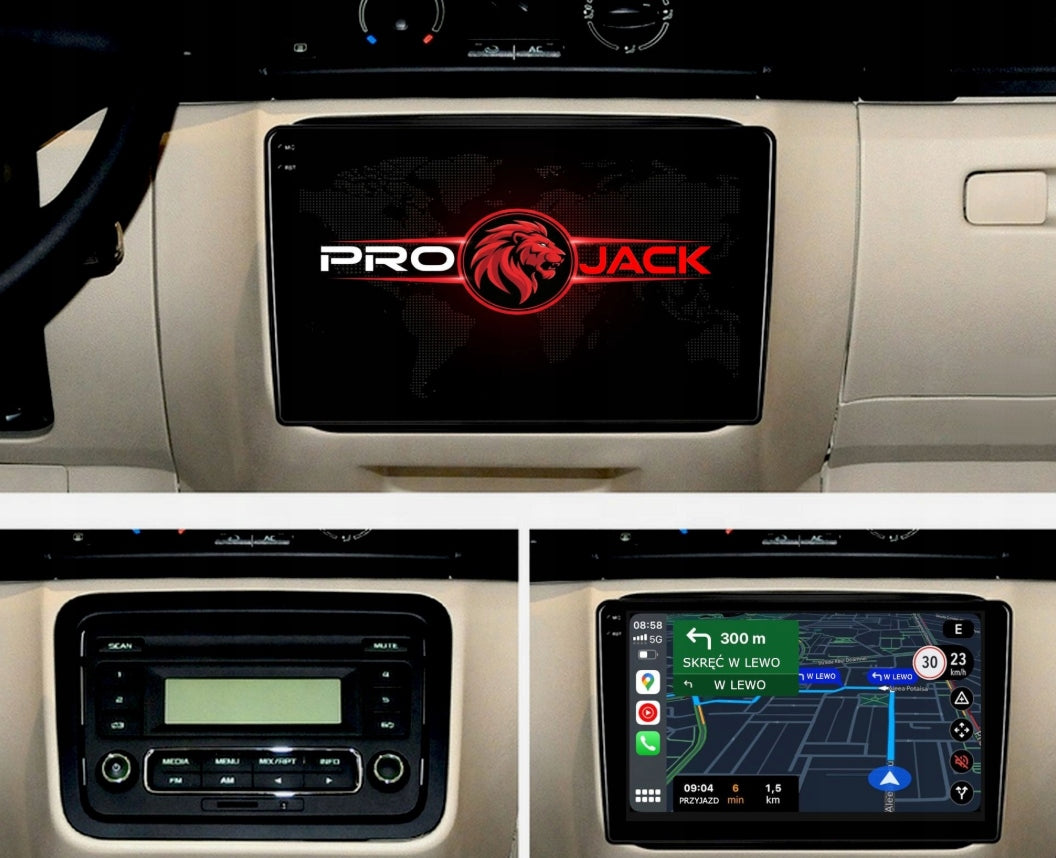RADIO NAVIGATION GPS SKODA FABIA 2007-2014 WIFI CARPLAY USB 4GB 64GB Packaging status original