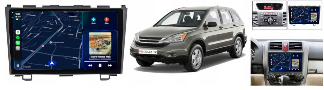 RADIO NAVIGATION HONDA CRV 2007-2011 CARPLAY ANDROID AUTO 8/256GB SIM Model G9 9001 8GB 256GB SIM 9" 0343