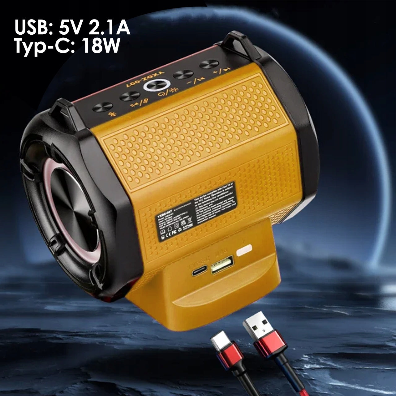 RADIO SPEAKER DEWALT BLUETOOTH BATTERY 18V 20V Packaging status original