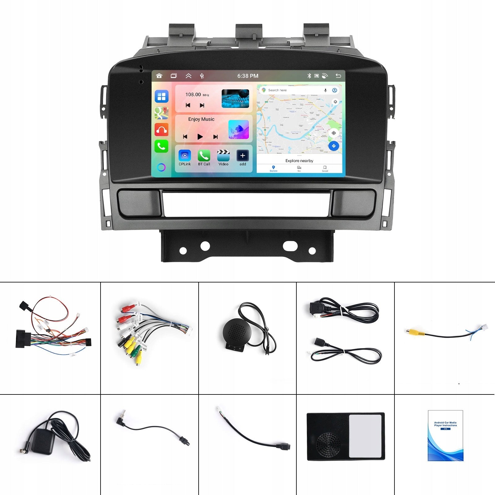 RADIO for Opel Astra J 2010-2016 GPS NAVIGATION ANDROID CARPLAY WiFi 6GB RAM Packaging status original